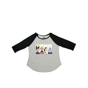 Disney Villains Girls Size XL Lightweight Baseball Style Pullover Poly/Rayon